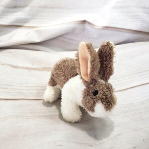 Folkmanis Mini Bunny Rabbit Plush Finger Puppet Brown White 5 Inch 2016